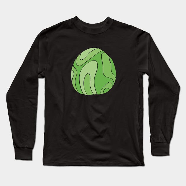 Cabbage - Stylized Food Long Sleeve T-Shirt by M.P. Lenz